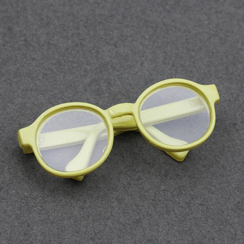 Labubu Glasses  6.5cm Cute Plastic Glasses for 17cm Labubu Macaron and 60cm BJD Dolls and 1/3 BJD Dolls Toy Glasses Accessories