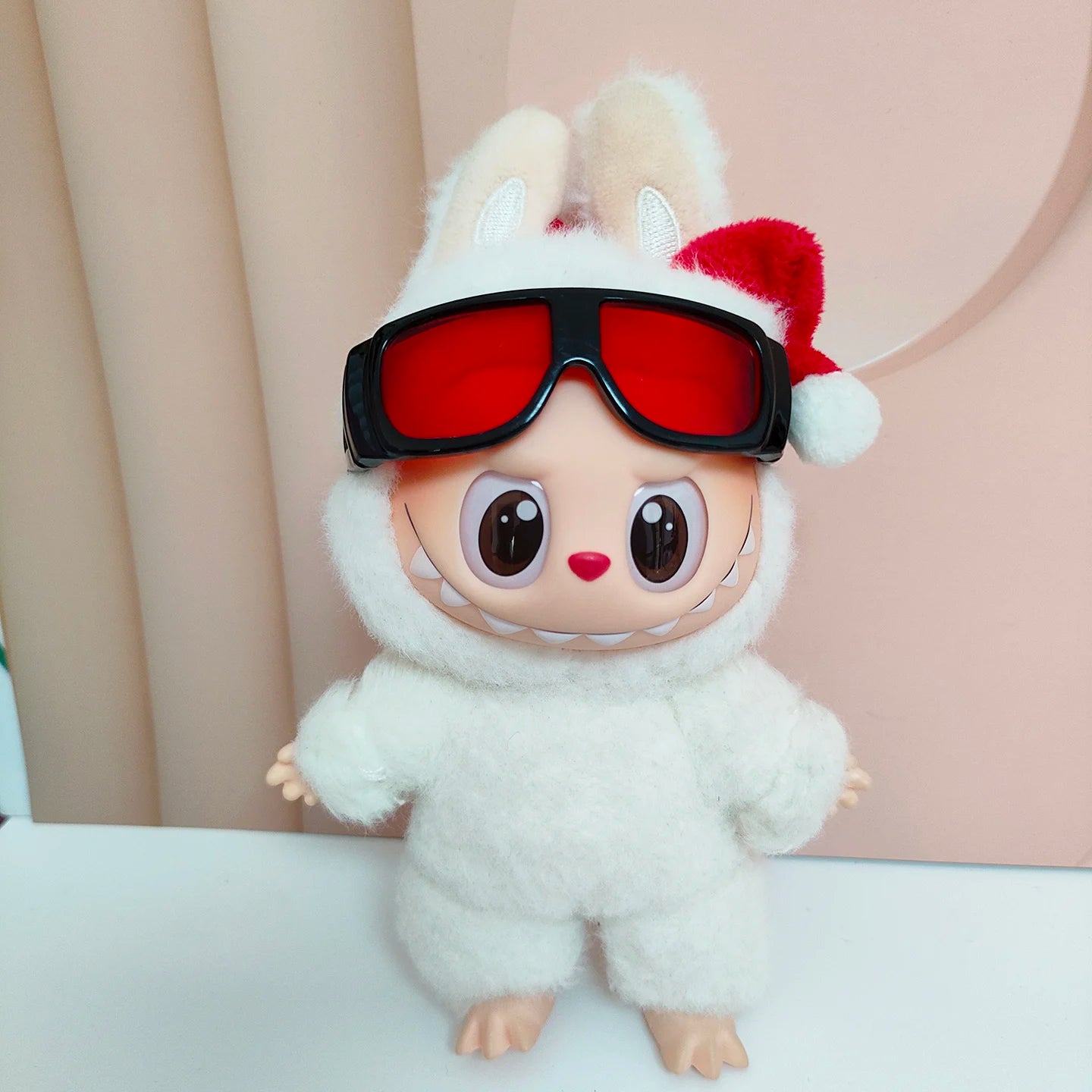 Doll Glasses 6.5cm Goggles Sunglasses for 17cm Labubu V1 V2 V3 Doll Accessories