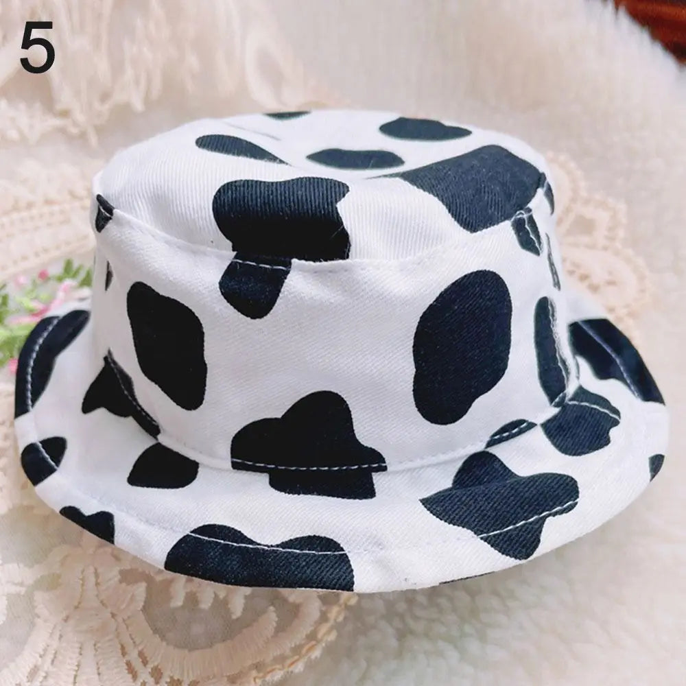 Fashion Caps for 20cm Dolls Beret Hat Candy Color Cute Flannel Casual Hat For Plush Doll Head Doll Fisherman Hat Accessories