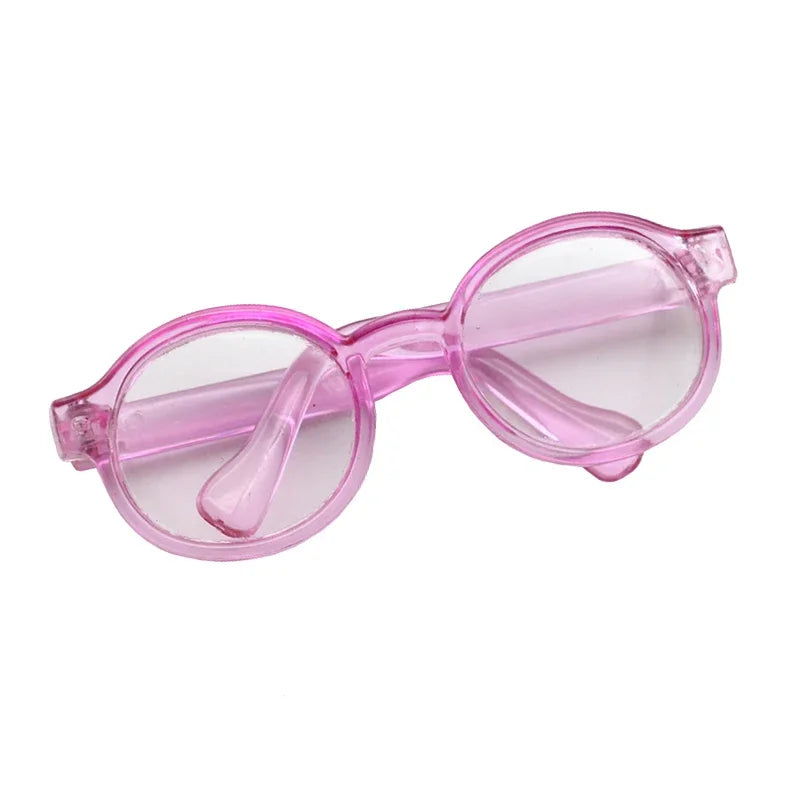 Labubu Glasses  6.5cm Cute Plastic Glasses for 17cm Labubu Macaron and 60cm BJD Dolls and 1/3 BJD Dolls Toy Glasses Accessories