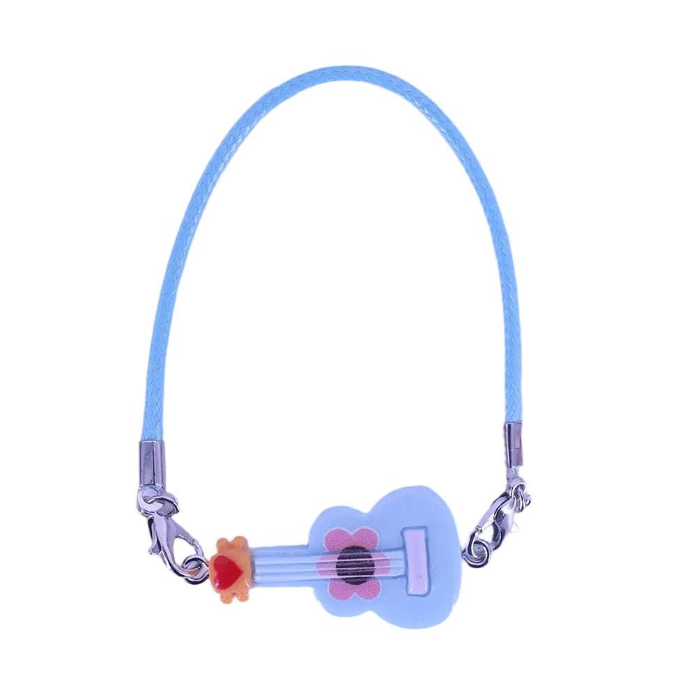 Mini Doll Accessories For Labubu Doll Glasses Mini Cartoon Model Guitar Popcorn Pendant Waist Bag Dollhouse Gift,Girl's Toy