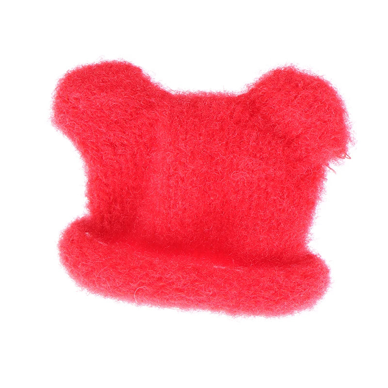 1/12 Doll Mini Colorful Knitted Hat Simulation Handmade Hats Toys Doll Dress Up Accessories For Kids Pretend Play Toy