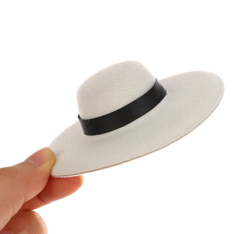 Miniature Doll Top Hat Craft Hats Mini Dollhouse DIY Toys Doll Clothes Accessory