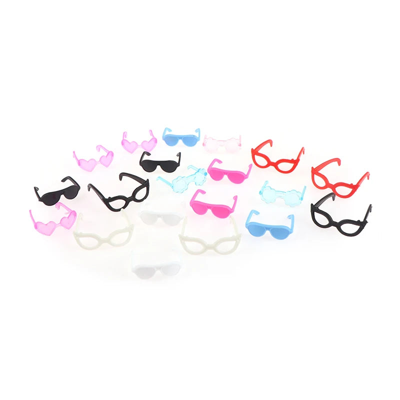 20Pcs Dollhouse Miniature Glasses Eyeglasses Model For Dolls Decorations Kids Pretend Play Toys DIY