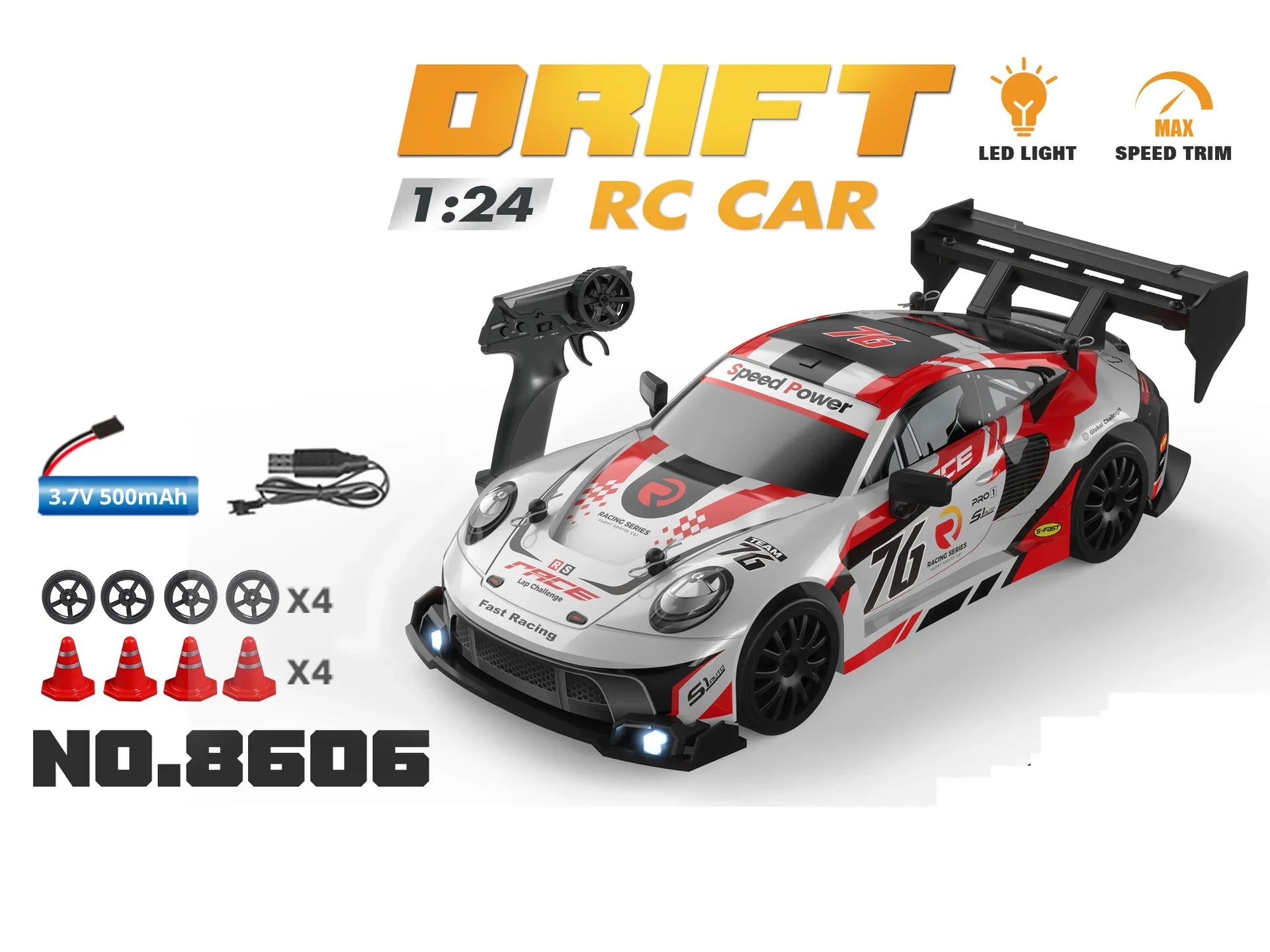 1:24 Mini 2.4G 4WD 30KM/h RC Drift Car GTRPRO AE86PRO - RTR Metal Tires, Ready to Race | Kids' Toy, Birthday Gift