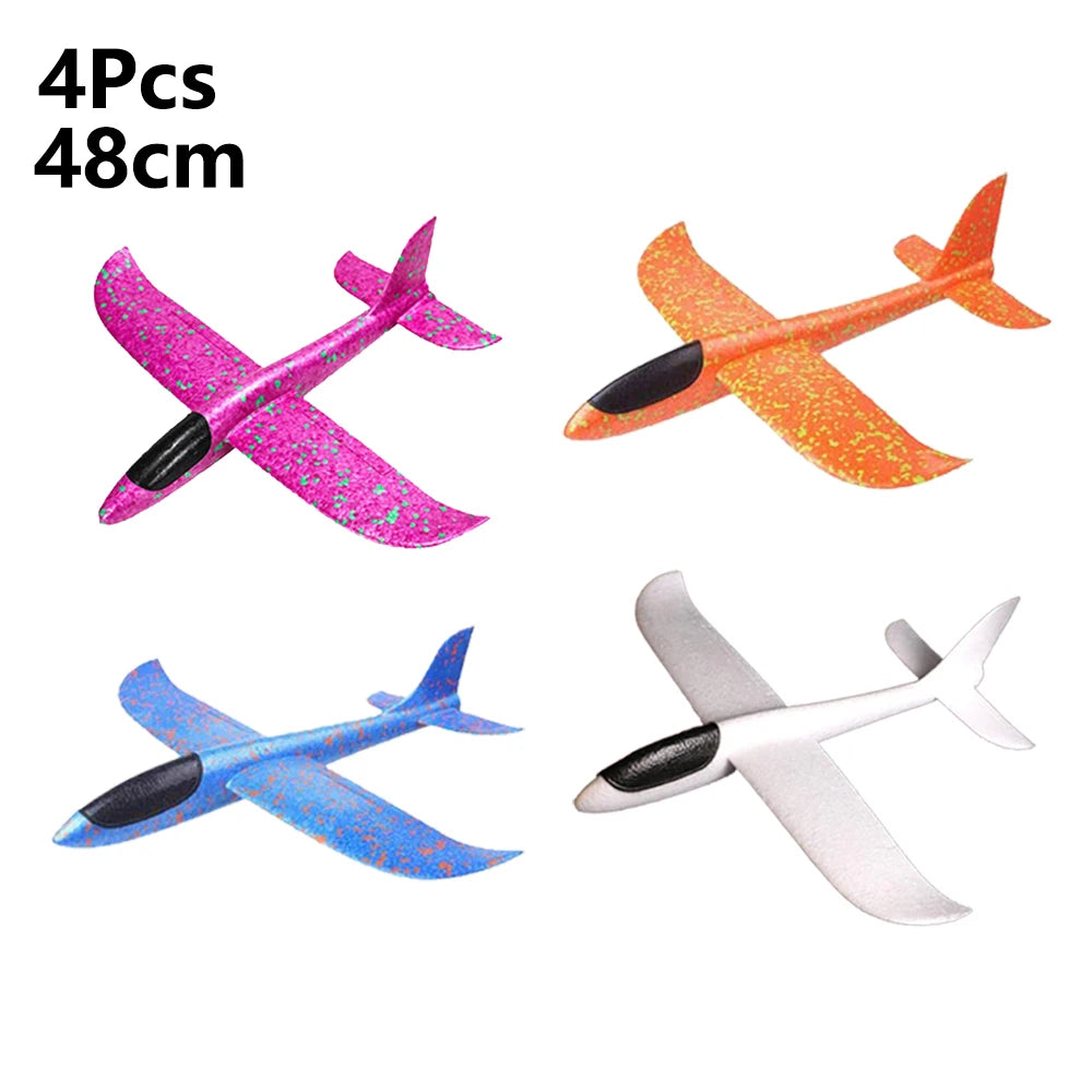 36cm48cm Large Foam Plane Glider Hand Throw Airplane Inertial EPP Bubble Planes Outdoor Launch Kids Toys for Children Boys Gift