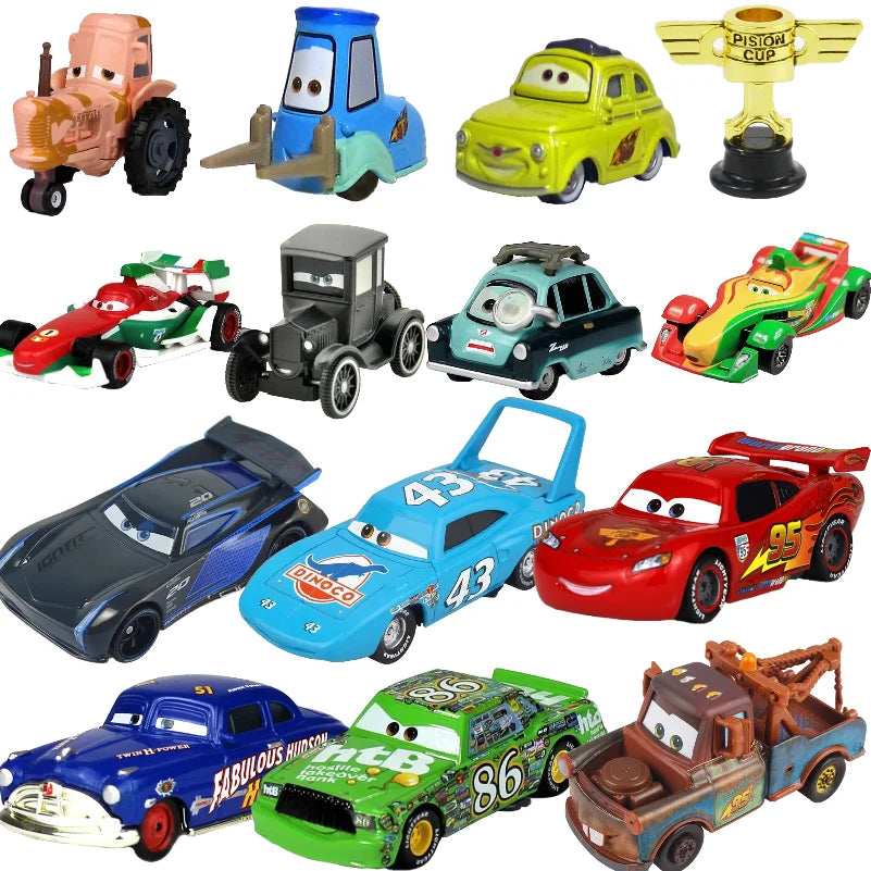 Disney Pixar Cars Metal Diecast Car Toy Lightning McQueen Matt Jackson Storm Ramirez 1:55 Alloy Pixar Car Boy Toy Birthday Gifts
