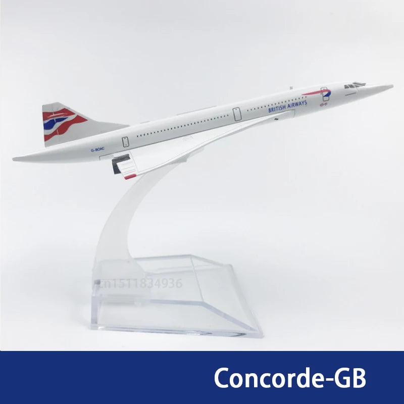 6Inch 15CM A380 A350 A330 A320 Concorde Diecast Airplane Model For Gift Collection