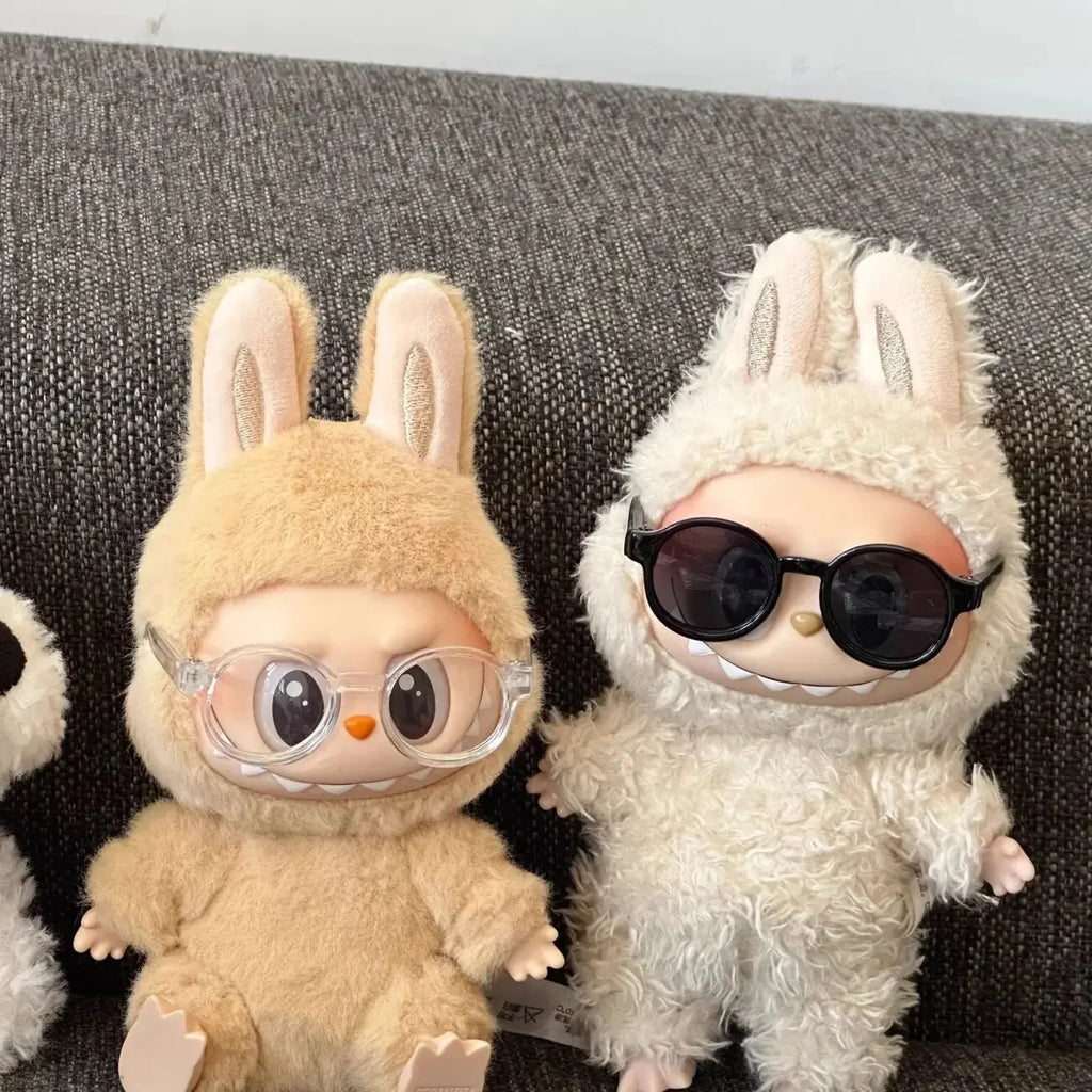 For 10/15cm Cotton/Ropa Labubu Glasses Cute Plastic Glasses Delicate Workmanship For Dolls Toy Glasses Accessories