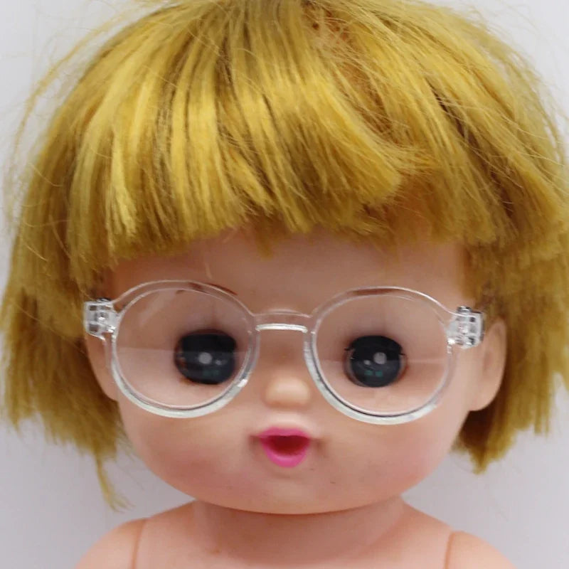 Labubu Glasses  6.5cm Cute Plastic Glasses for 17cm Labubu Macaron and 60cm BJD Dolls and 1/3 BJD Dolls Toy Glasses Accessories