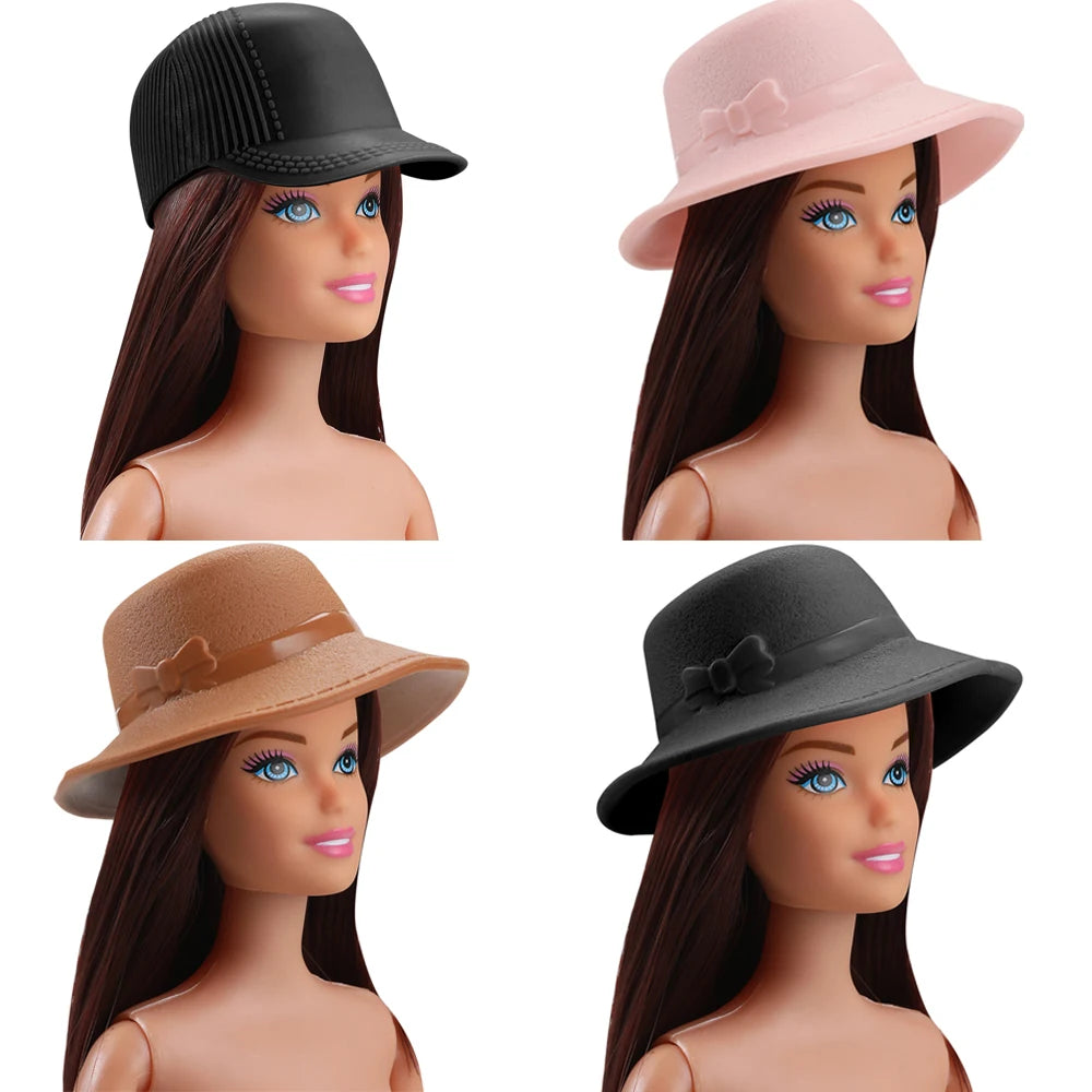 NK Official Mix Doll Accessories 1/6 Doll Clothes Doll Toy hous Cowboy Hats Sunglasses Caps Shoes 11.5 Inch Doll house Toys JJ
