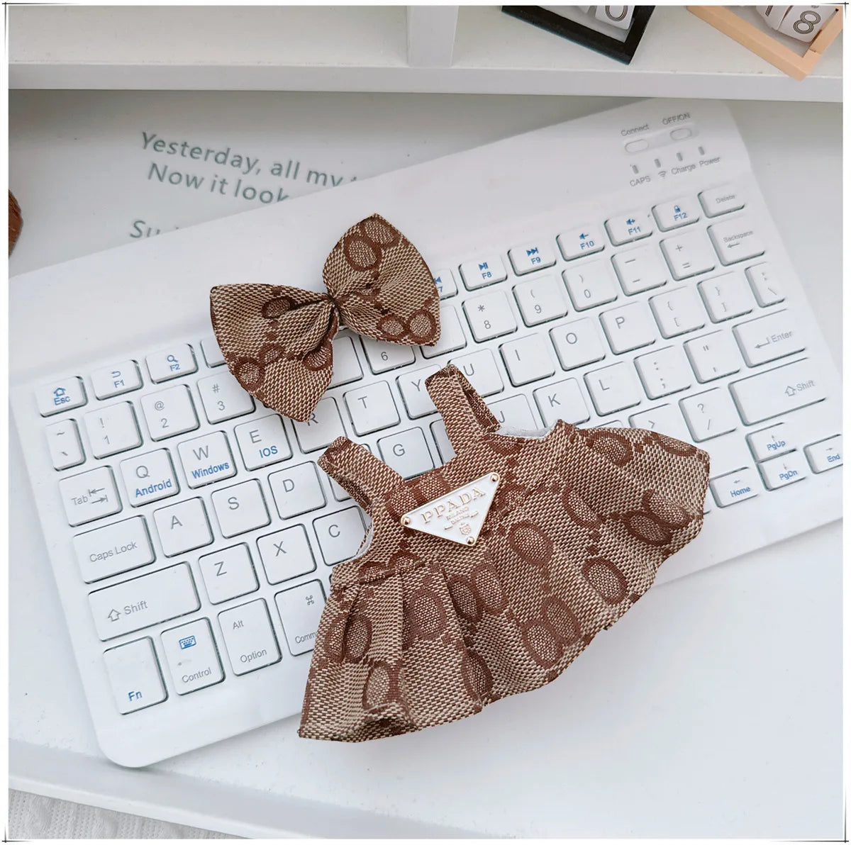 For 17cm Labubu Doll Clothes V1 V2 Doll Clothing Accessories Hat Overall Dress Shoes Bag Doll Accessories Sitting Party Game Toy