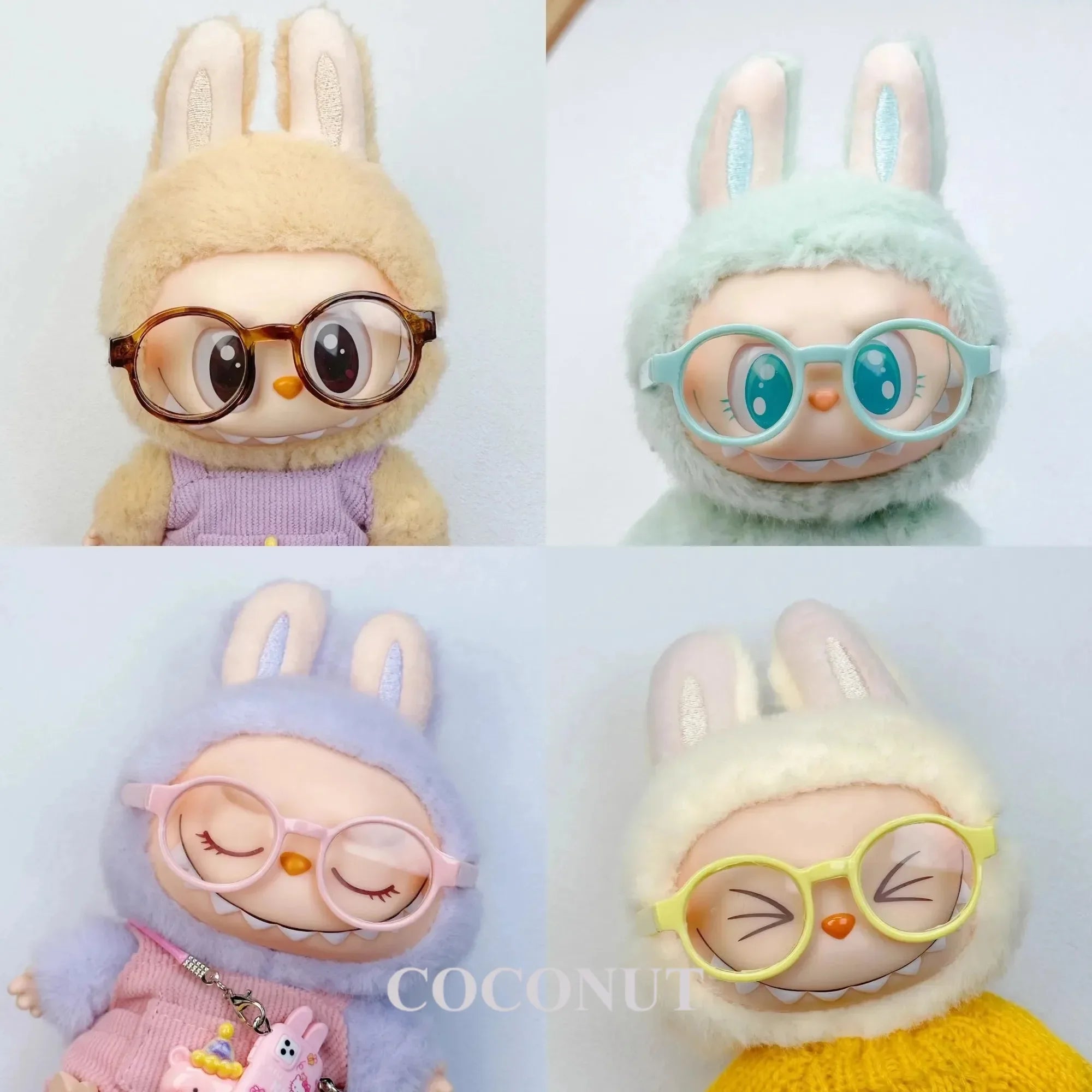 For 10/15cm Cotton/Ropa Labubu Glasses Cute Plastic Glasses Delicate Workmanship For Dolls Toy Glasses Accessories