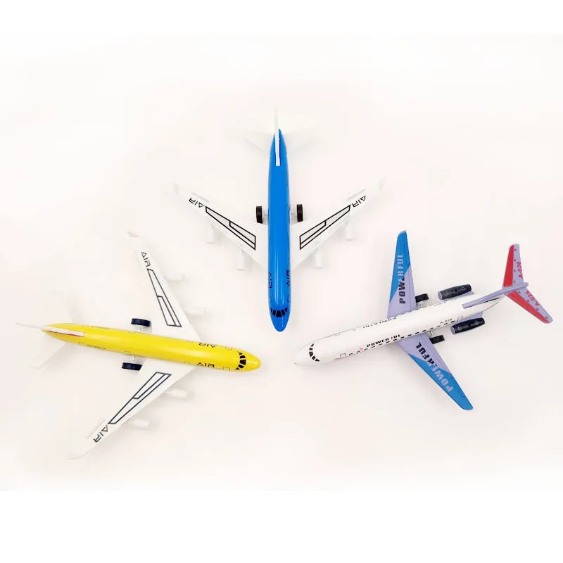 14cm Alloy PVC Airplanes Cartoon Airlines Diecast B747 A380 A340 Plane Models Simulated Aircraft Flight For Kids Boys Gift