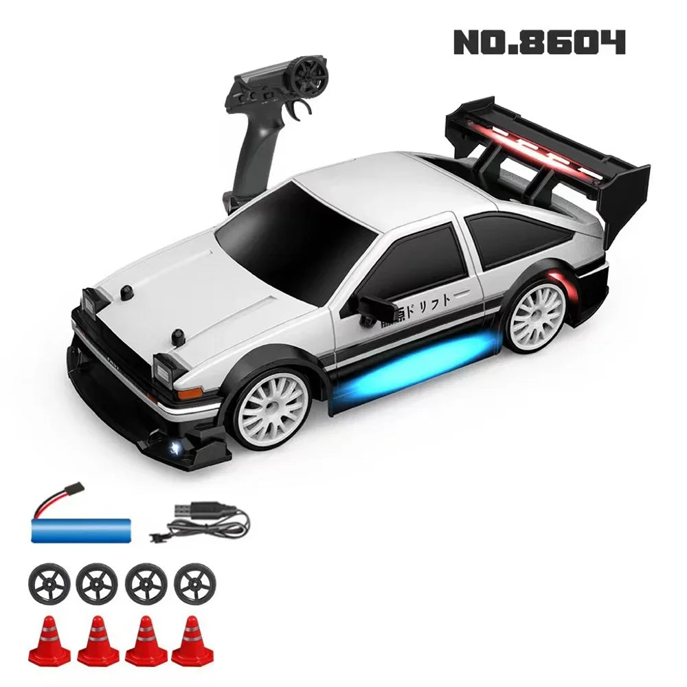 1:24 Mini 2.4G 4WD 30KM/h RC Drift Car GTRPRO AE86PRO - RTR Metal Tires, Ready to Race | Kids' Toy, Birthday Gift
