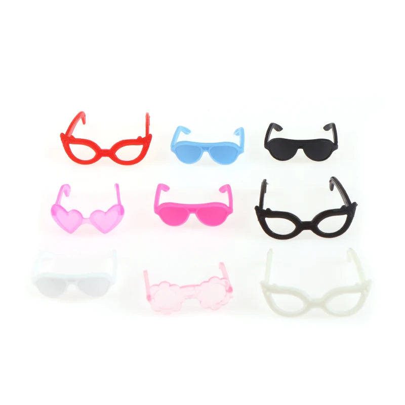 20Pcs Dollhouse Miniature Glasses Eyeglasses Model For Dolls Decorations Kids Pretend Play Toys DIY