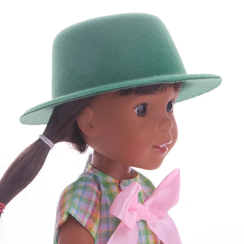 Plush Cute Doll Hat For Paola Reina & 1/3 1/4 1/6 BJD Blyth & 14.5 Inch Wellie Wisher Doll Clothes Accessories