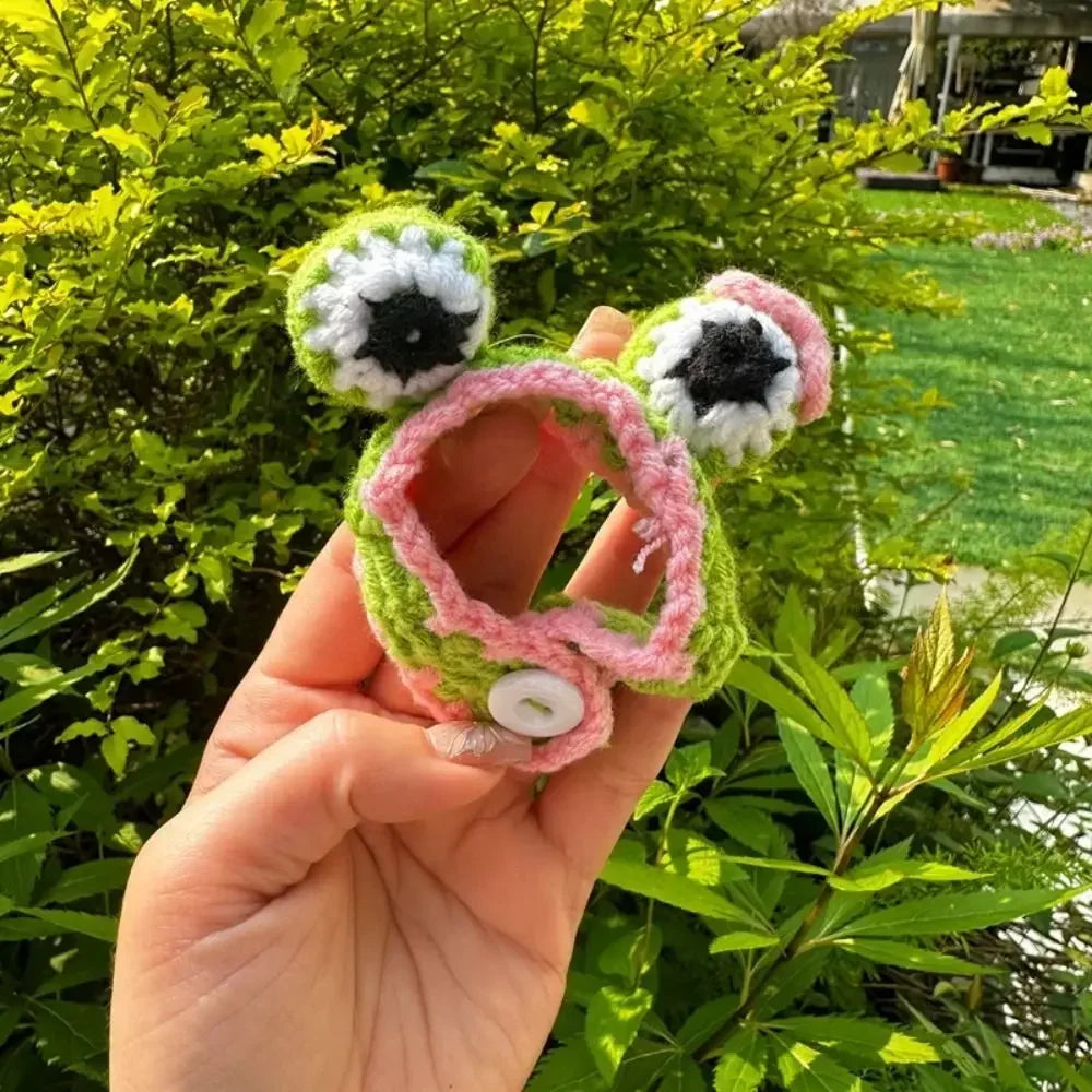 For 10cm Doll Knitted Hat Casual Wear Hat Candy Color Cute Mini Animal Casual Wear Hat DIY Doll Knitted Accessories