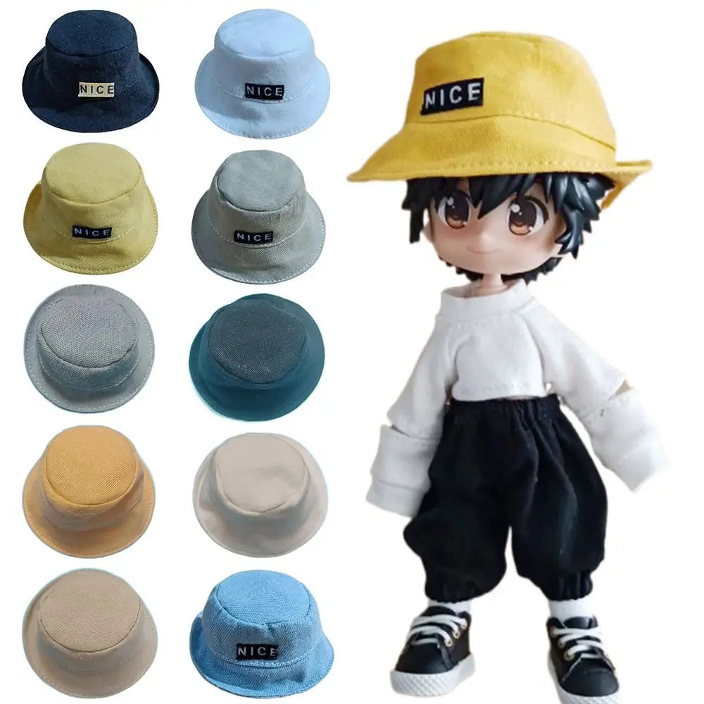 Doll Fisherman Hat Doll Hat Doll Accessories For 1/12 obitsu Doll for doll head circumference 13~15cm Toy Dress Up Accessory