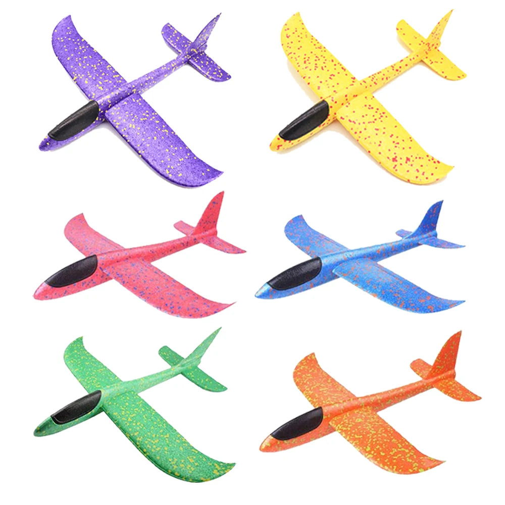 36cm48cm Large Foam Plane Glider Hand Throw Airplane Inertial EPP Bubble Planes Outdoor Launch Kids Toys for Children Boys Gift