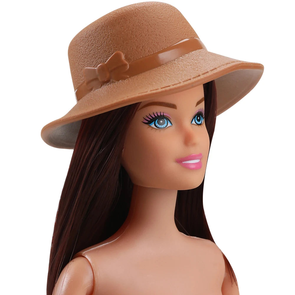 NK Official Mix Doll Accessories 1/6 Doll Clothes Doll Toy hous Cowboy Hats Sunglasses Caps Shoes 11.5 Inch Doll house Toys JJ