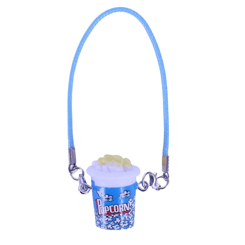 Mini Doll Accessories For Labubu Doll Glasses Mini Cartoon Model Guitar Popcorn Pendant Waist Bag Dollhouse Gift,Girl's Toy