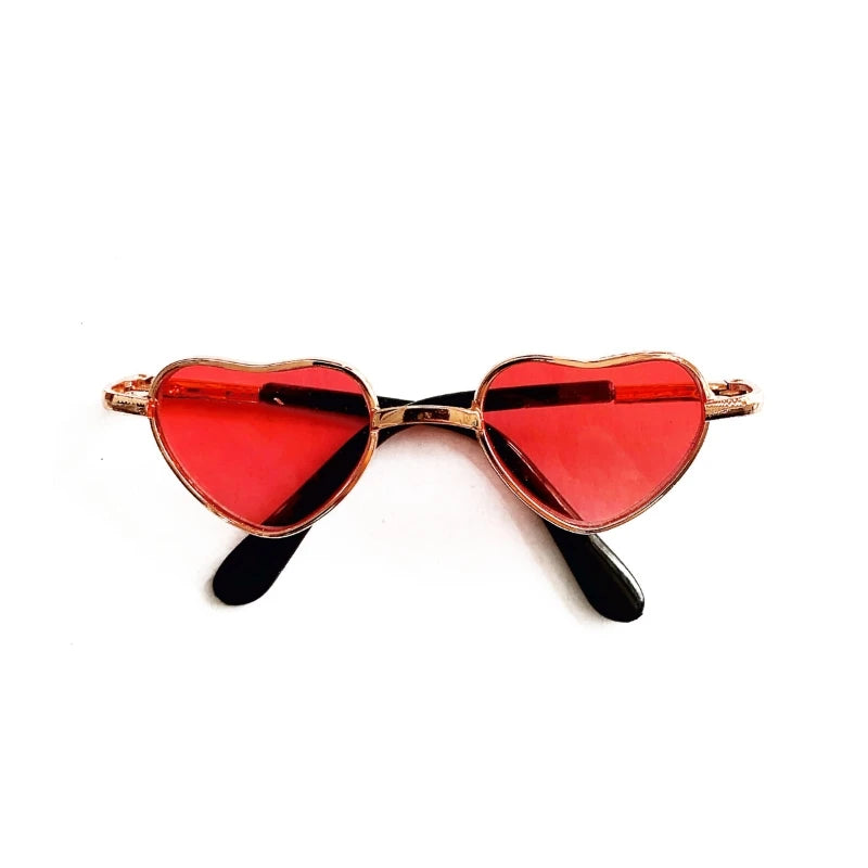 2022 New chirden toys pet toys Doll Cool Glasses Pet Sunglasses For doll Blyth American Grils Toy Photo Props