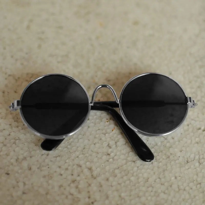 2022 New chirden toys pet toys Doll Cool Glasses Pet Sunglasses For doll Blyth American Grils Toy Photo Props