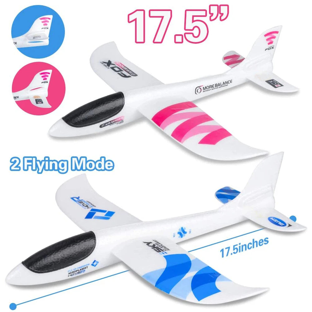 36cm48cm Large Foam Plane Glider Hand Throw Airplane Inertial EPP Bubble Planes Outdoor Launch Kids Toys for Children Boys Gift
