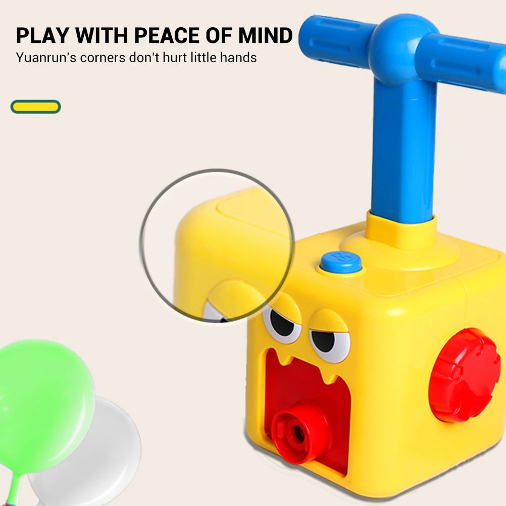 NEW Rocket Balloon Launch Tower Toy Inertia Air Power Balloon Car Science Experimen Puzzle Funny Educational Toys For Children