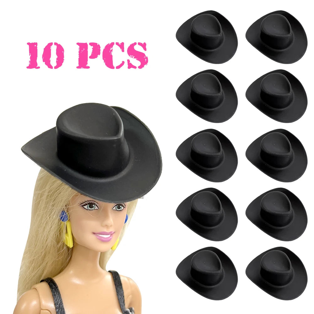 NK Official Mix Doll Accessories 1/6 Doll Clothes Doll Toy hous Cowboy Hats Sunglasses Caps Shoes 11.5 Inch Doll house Toys JJ