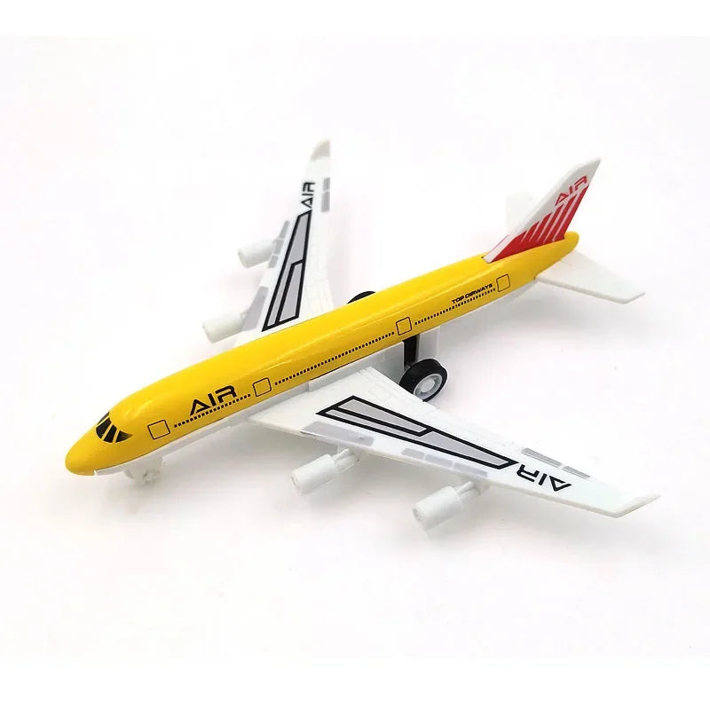 14cm Alloy PVC Airplanes Cartoon Airlines Diecast B747 A380 A340 Plane Models Simulated Aircraft Flight For Kids Boys Gift