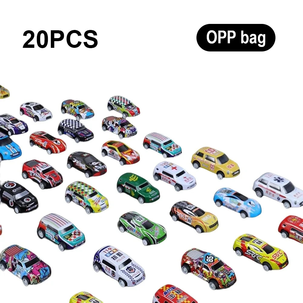 100Pcs Alloy Diecast Car Mini Cars Model Se tToys for Boys Sliding Inertia Pull Back Vehicle Toy Birthday Gift for Kids Toddler