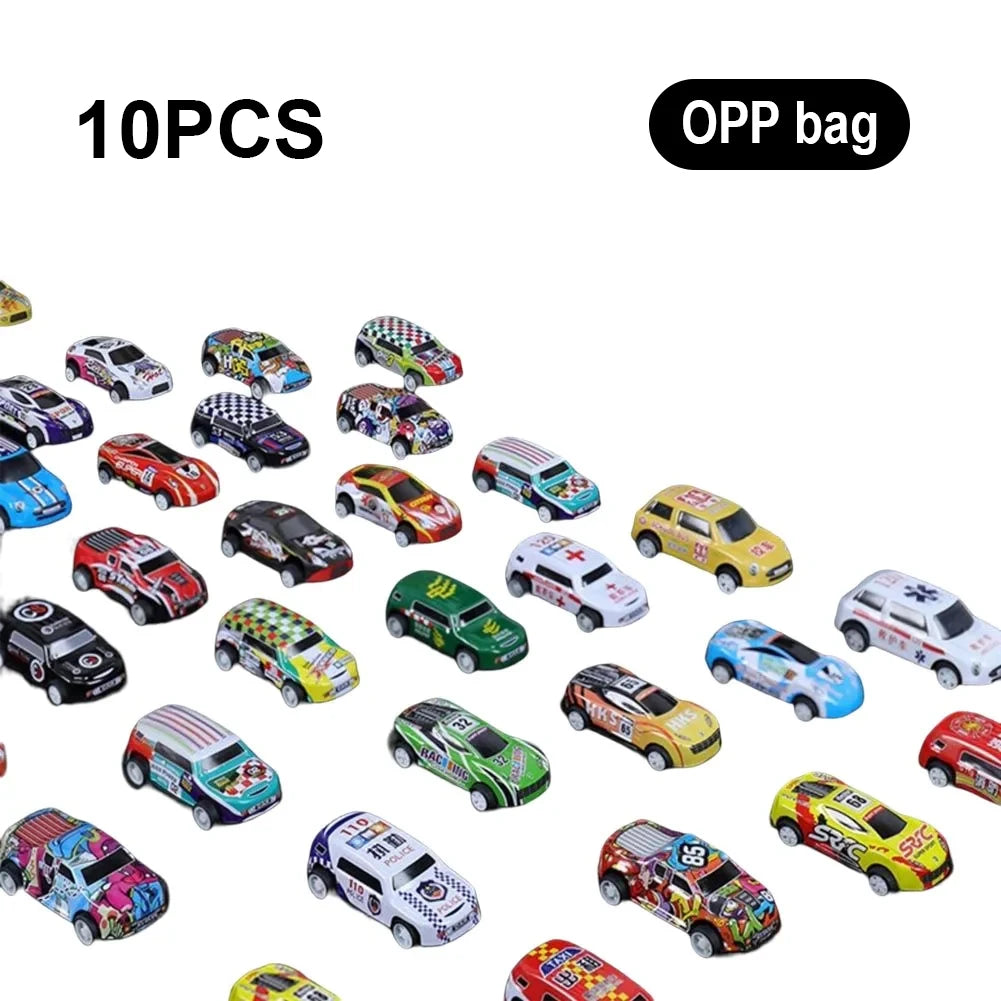 100Pcs Alloy Diecast Car Mini Cars Model Se tToys for Boys Sliding Inertia Pull Back Vehicle Toy Birthday Gift for Kids Toddler