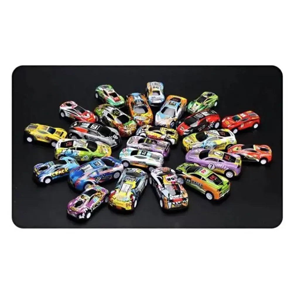 100Pcs Alloy Diecast Car Mini Cars Model Se tToys for Boys Sliding Inertia Pull Back Vehicle Toy Birthday Gift for Kids Toddler