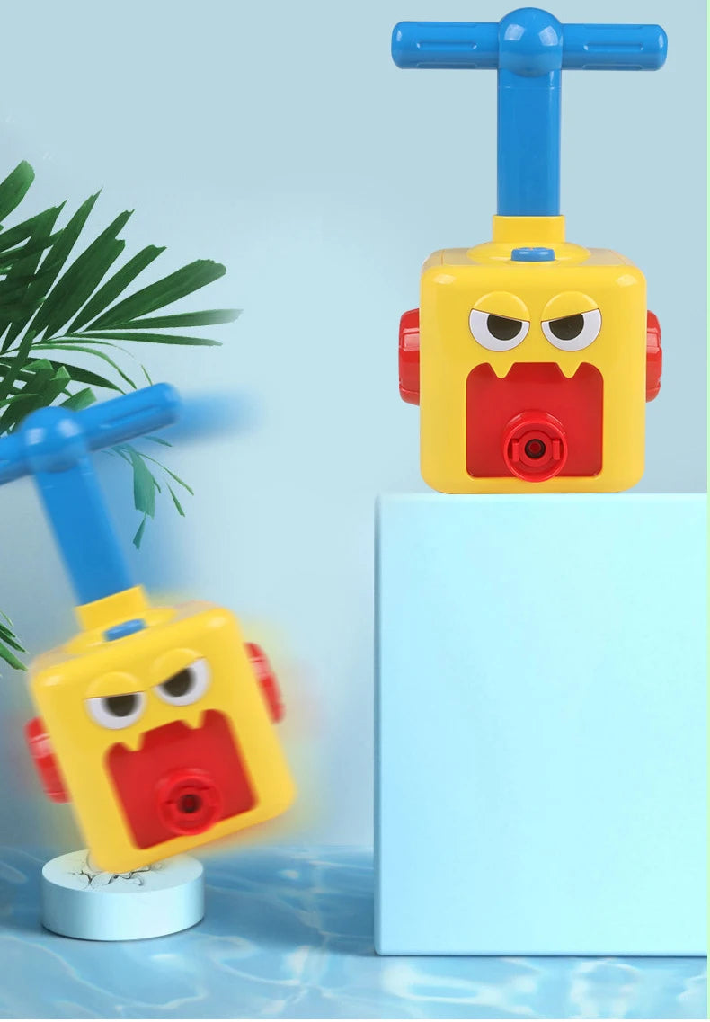 NEW Rocket Balloon Launch Tower Toy Inertia Air Power Balloon Car Science Experimen Puzzle Funny Educational Toys For Children