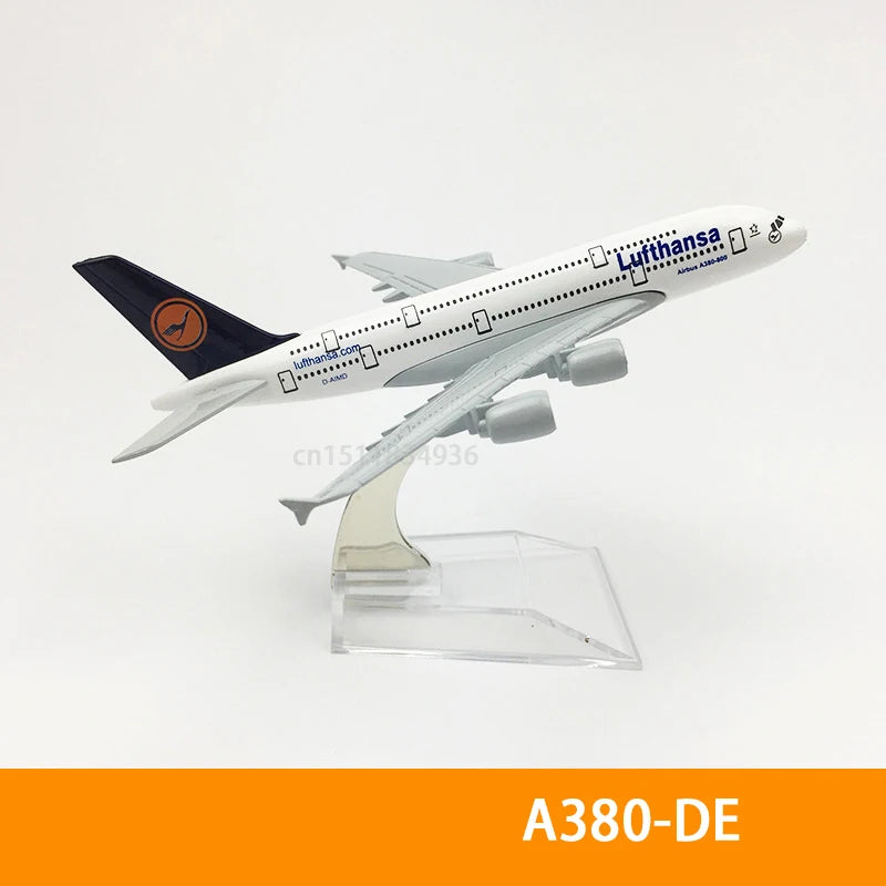 6Inch 15CM A380 A350 A330 A320 Concorde Diecast Airplane Model For Gift Collection