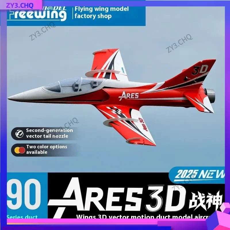 Freewing 90mm Ducted Jet Sports Aircraft 3D God of War RC Airplane High-Speed Fixed Wing Model Epo Assembled Remote Control Toy