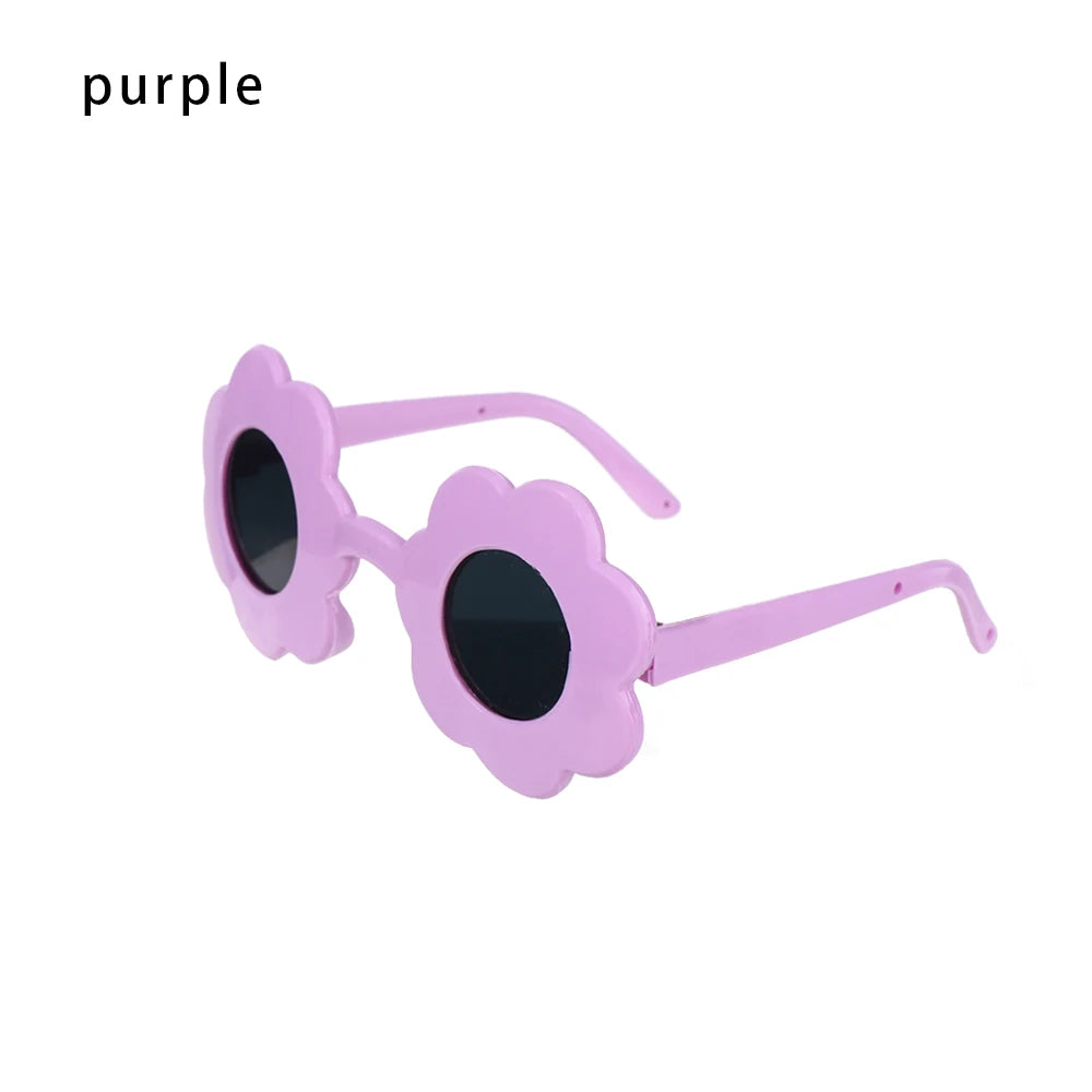 Heart Miniature Sunglasses Candy Color Frame Doll Glasses Toys Eyewear Doll Eyes Clothes Accessories For 60CM Dolls Dress Up
