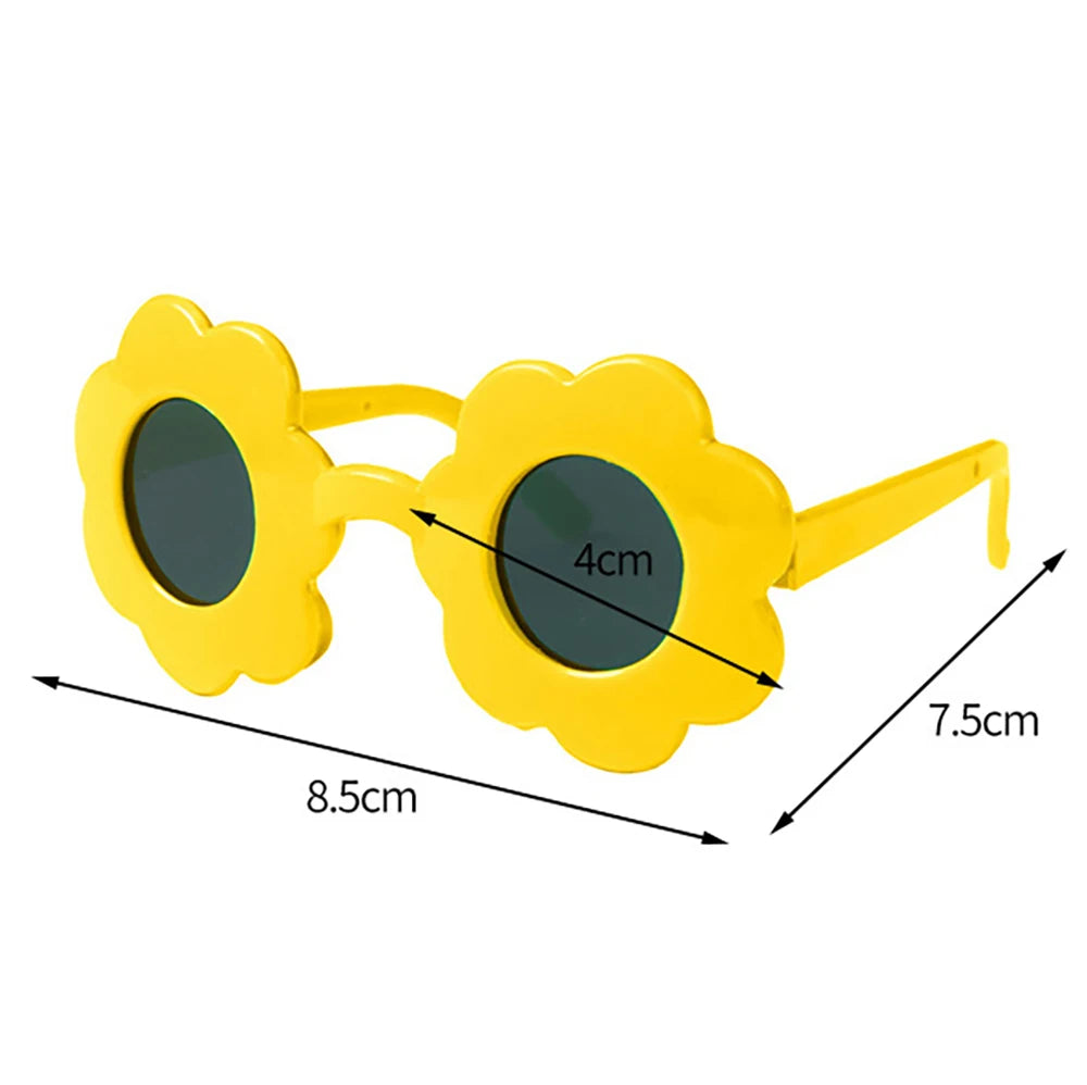 Cute Doll Glasses 18inches Reborn 1/6 Blyth Doll Fashion Flowers Crown Heart Shape Sunglasses DIY Accessories