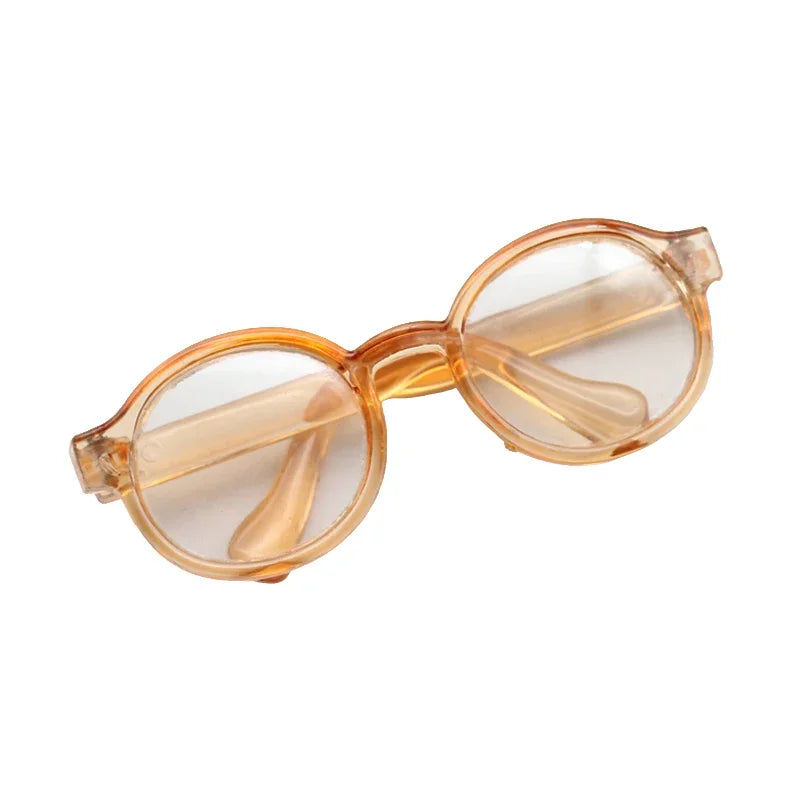 Labubu Glasses  6.5cm Cute Plastic Glasses for 17cm Labubu Macaron and 60cm BJD Dolls and 1/3 BJD Dolls Toy Glasses Accessories