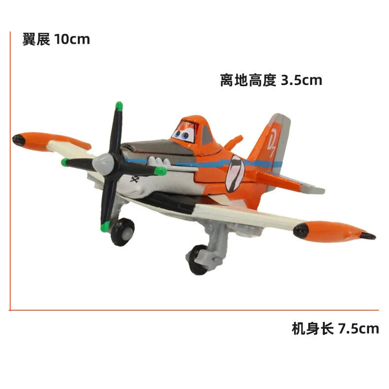 Disney Pixar Planes Dust Crophopper Skipper Dottie Ehsani Metal Diecast Fighter Aircraft Collectible Model Toys Birthday Gifts