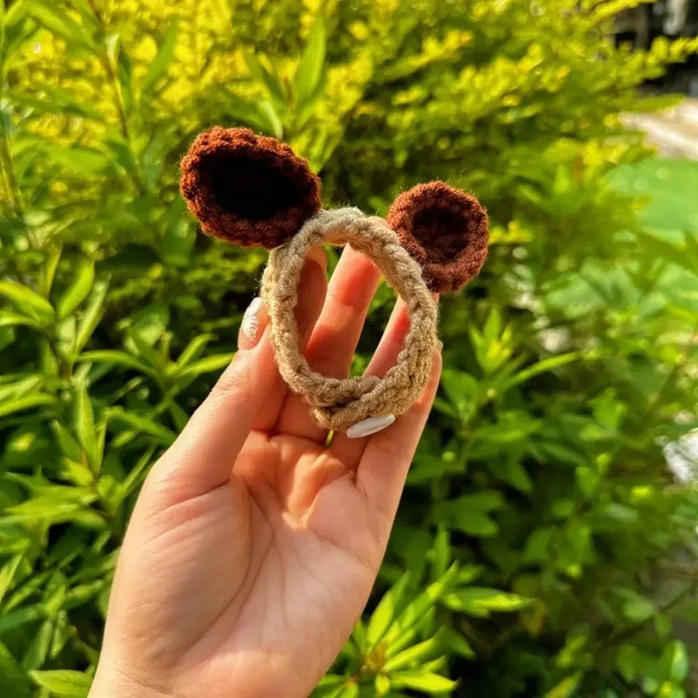 For 10cm Doll Knitted Hat Casual Wear Hat Candy Color Cute Mini Animal Casual Wear Hat DIY Doll Knitted Accessories
