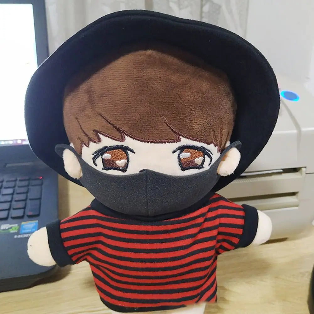Fashion Caps for 20cm Dolls Beret Hat Candy Color Cute Flannel Casual Hat For Plush Doll Head Doll Fisherman Hat Accessories