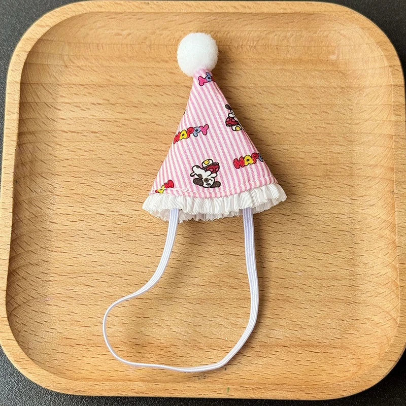 Cute Doll House Doll Hat Mini Birthday Hats Head Covers Cartoon DIY Doll Decoration Toy For Children