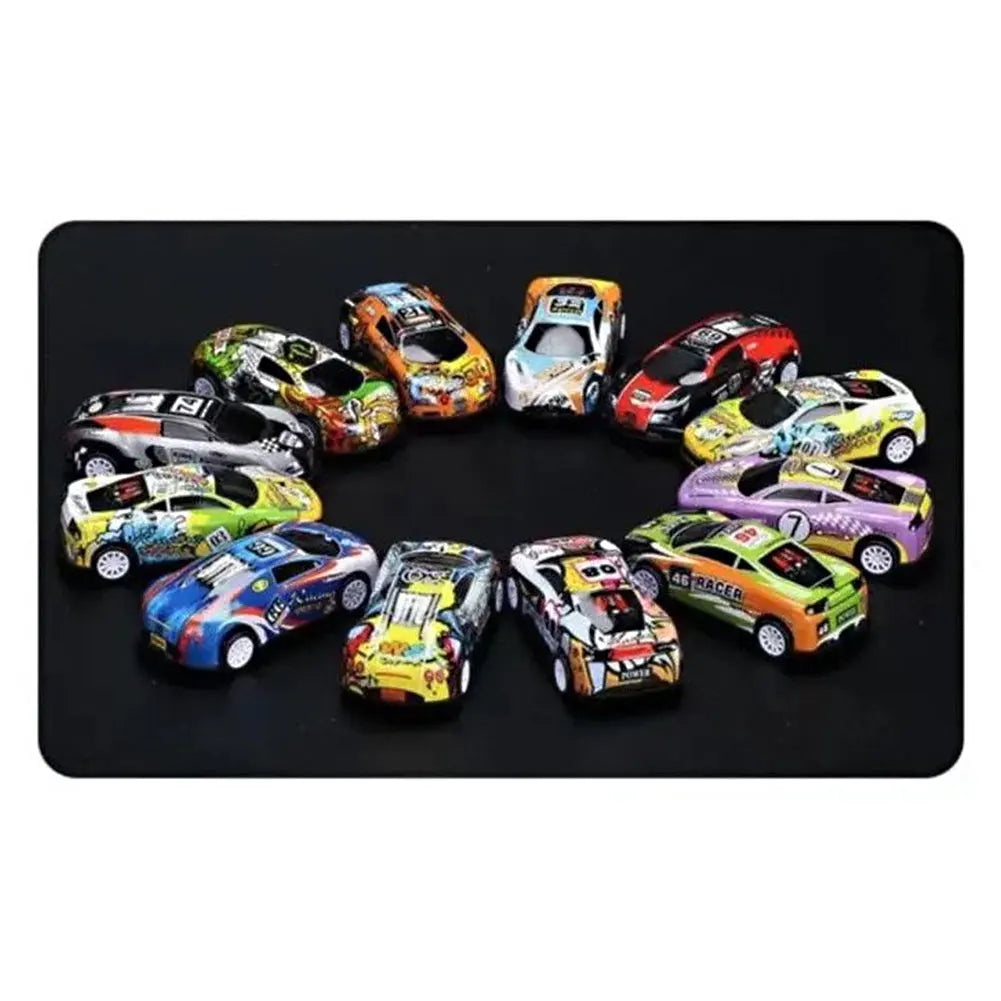 100Pcs Alloy Diecast Car Mini Cars Model Se tToys for Boys Sliding Inertia Pull Back Vehicle Toy Birthday Gift for Kids Toddler