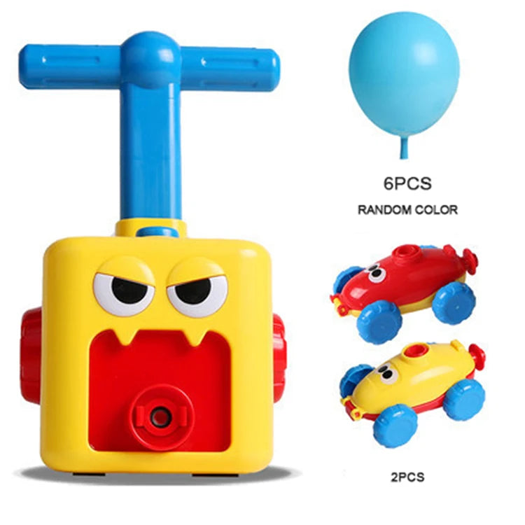 NEW Rocket Balloon Launch Tower Toy Inertia Air Power Balloon Car Science Experimen Puzzle Funny Educational Toys For Children