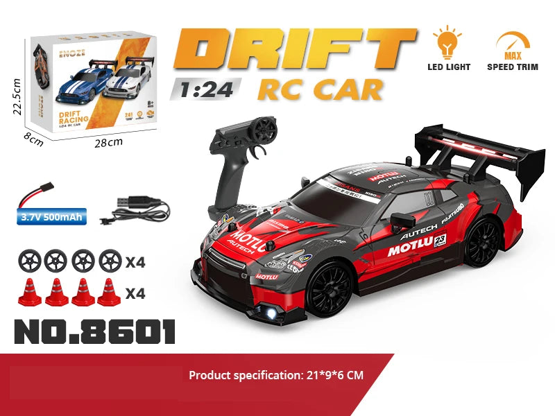 1:24 Mini 2.4G 4WD 30KM/h RC Drift Car GTRPRO AE86PRO - RTR Metal Tires, Ready to Race | Kids' Toy, Birthday Gift