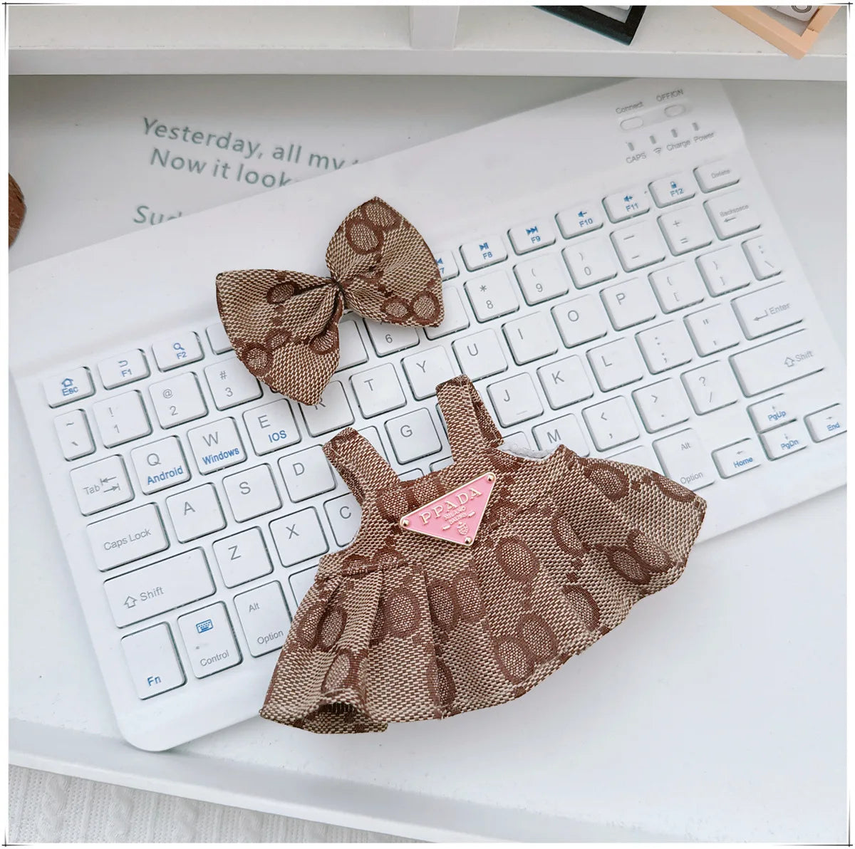 For 17cm Labubu Doll Clothes V1 V2 Doll Clothing Accessories Hat Overall Dress Shoes Bag Doll Accessories Sitting Party Game Toy