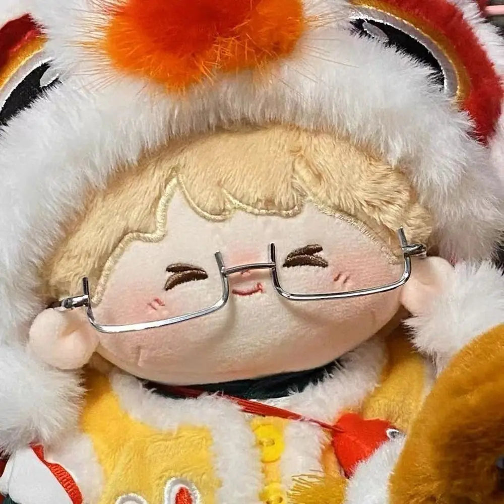 Half-frame Doll Glasses Creative Lensless Metal Plush Doll Eyeglasses Doll Accessories Fashion Pet Glasses for 20cm Dolls